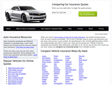 Tablet Screenshot of carinsurequotes.com
